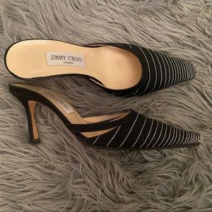 Jimmy Choo Mules Shoes 6 1/2 Black